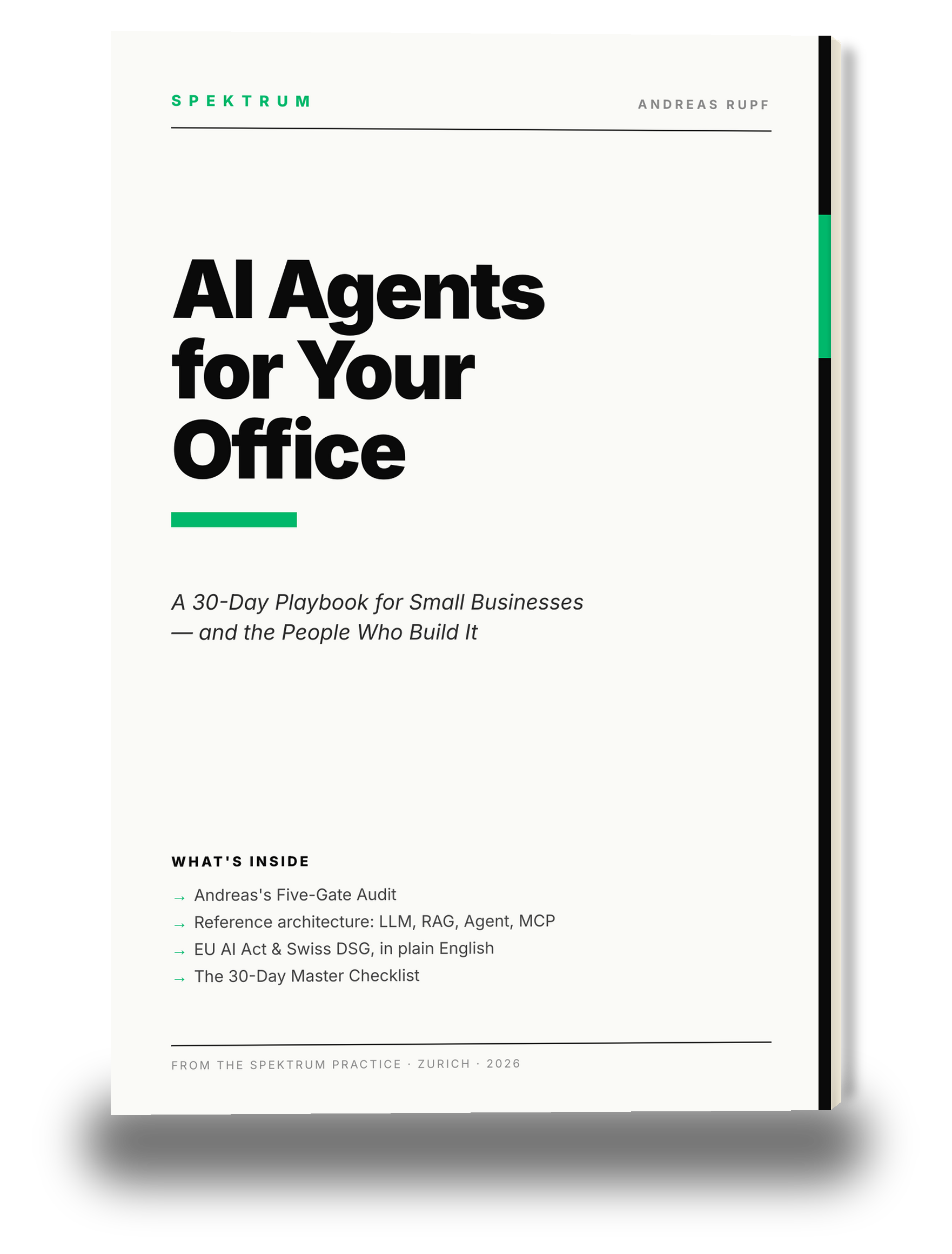 KI-Agenten für Ihr Büro – 3D Book Cover
